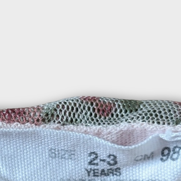 Zara 2-3T Pink Floral Tulle and Cotton Toddler Girl Dress - Picture 4 of 5